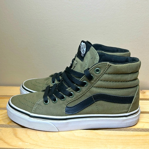 Vans Men’s size 4.5 Canvas/Olive Hightop - Picture 1 of 5
